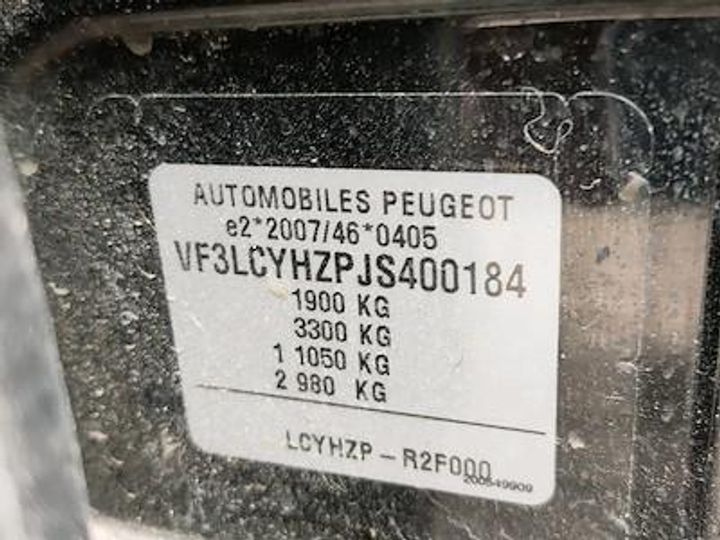 Photo 12 VIN: VF3LCYHZPJS400184 - PEUGEOT 308 SW DIESEL - 2017 