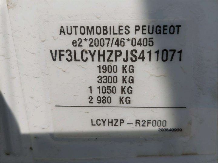 Photo 8 VIN: VF3LCYHZPJS411071 - PEUGEOT 308 SW 