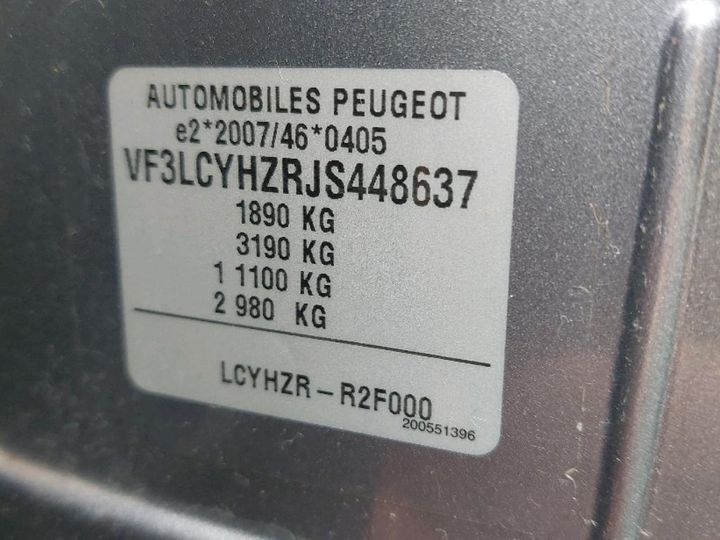 Photo 8 VIN: VF3LCYHZRJS448637 - PEUGEOT 308 SW 