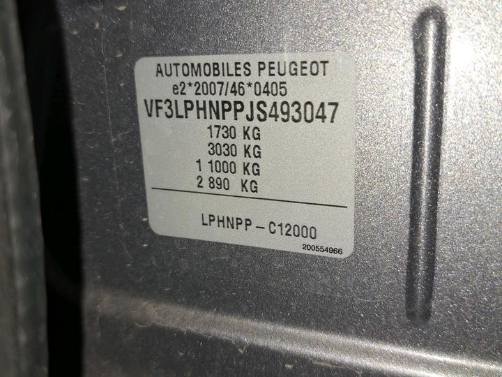 Photo 7 VIN: VF3LPHNPPJS493047 - PEUGEOT 308 