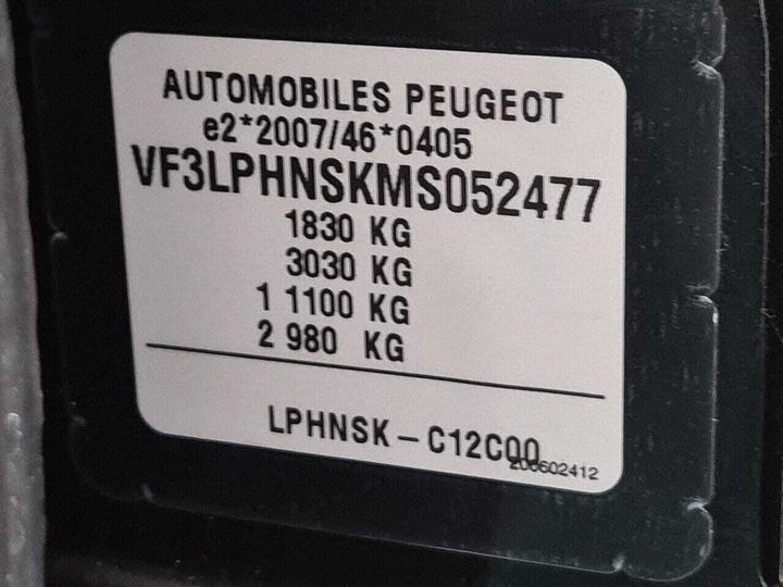 Photo 18 VIN: VF3LPHNSKMS052477 - PEUGEOT 308 