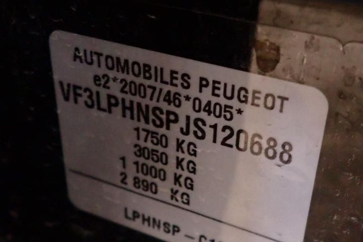 Photo 12 VIN: VF3LPHNSPJS120688 - PEUGEOT 308 