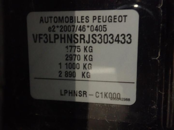 Photo 11 VIN: VF3LPHNSRJS303433 - PEUGEOT 308 