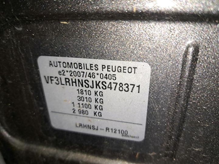 Photo 10 VIN: VF3LRHNSJKS478371 - PEUGEOT 308 