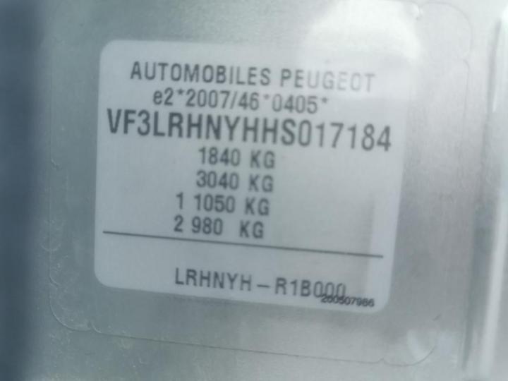 Photo 20 VIN: VF3LRHNYHHS017184 - PEUGEOT 308 SW 