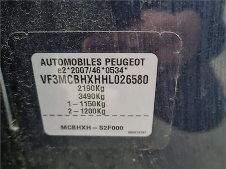 Photo 11 VIN: VF3MCBHXHHL026580 - PEUGEOT 5008 DIESEL - 2017 