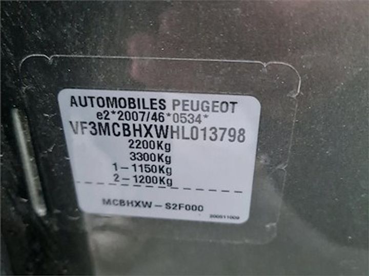 Photo 12 VIN: VF3MCBHXWHL013798 - PEUGEOT 5008 DIESEL - 2017 