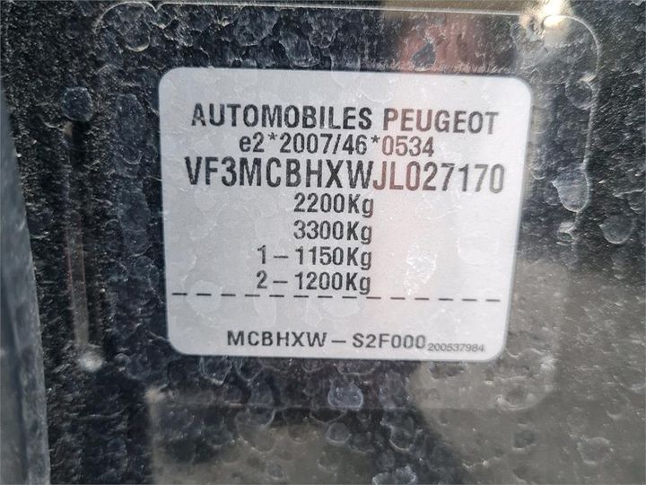 Photo 4 VIN: VF3MCBHXWJL027170 - PEUGEOT 5008 