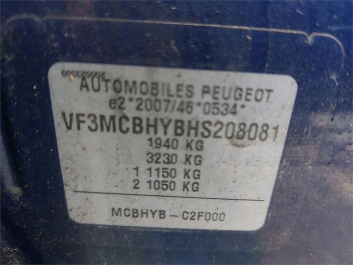 Photo 8 VIN: VF3MCBHYBHS208081 - PEUGEOT 3008 