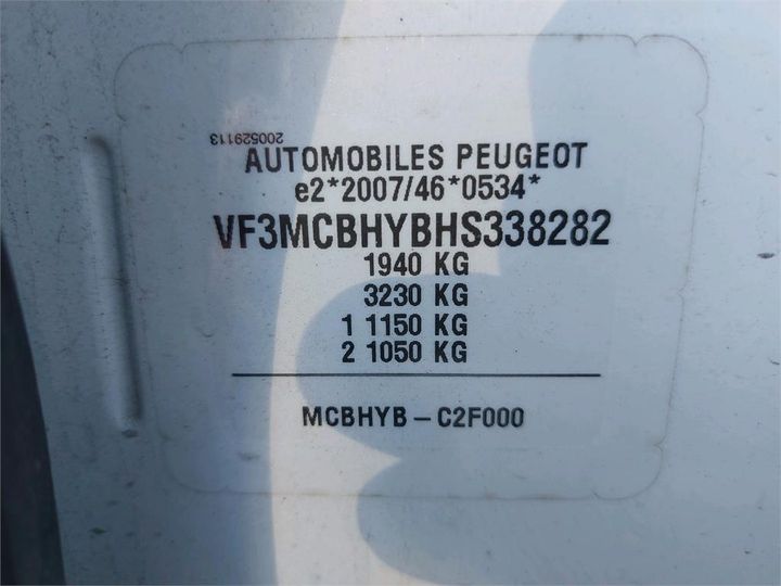 Photo 8 VIN: VF3MCBHYBHS338282 - PEUGEOT 3008 