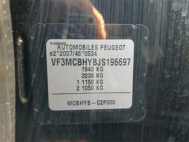 Photo 8 VIN: VF3MCBHYBJS196697 - PEUGEOT 3008 