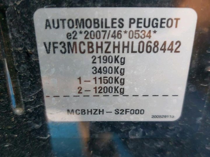 Photo 8 VIN: VF3MCBHZHHL068442 - PEUGEOT 5008 