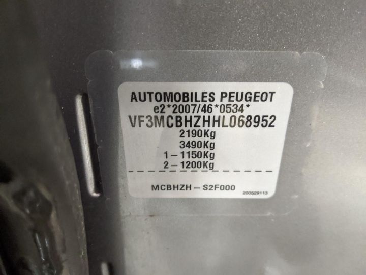 Photo 14 VIN: VF3MCBHZHHL068952 - PEUGEOT 5008 