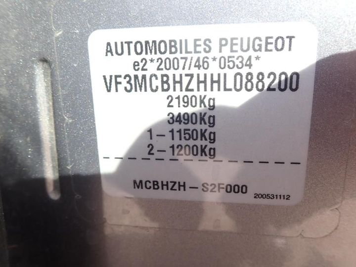 Photo 15 VIN: VF3MCBHZHHL088200 - PEUGEOT 5008 