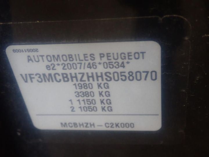 Photo 12 VIN: VF3MCBHZHHS058070 - PEUGEOT 3008 