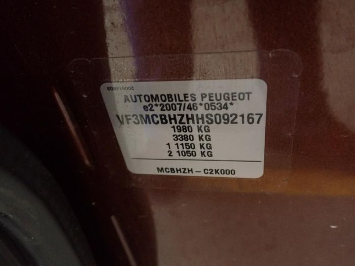 Photo 11 VIN: VF3MCBHZHHS092167 - PEUGEOT 3008 