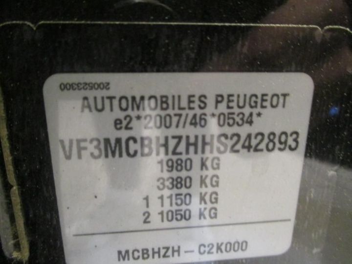 Photo 10 VIN: VF3MCBHZHHS242893 - PEUGEOT 3008 