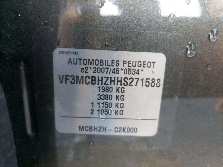 Photo 8 VIN: VF3MCBHZHHS271588 - PEUGEOT 3008 