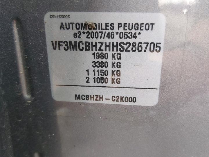 Photo 8 VIN: VF3MCBHZHHS286705 - PEUGEOT 3008 