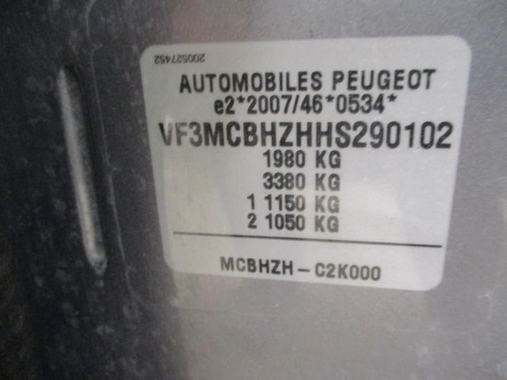 Photo 11 VIN: VF3MCBHZHHS290102 - PEUGEOT 3008 