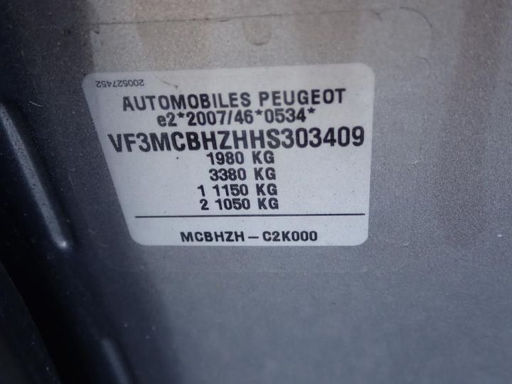 Photo 12 VIN: VF3MCBHZHHS303409 - PEUGEOT 3008 