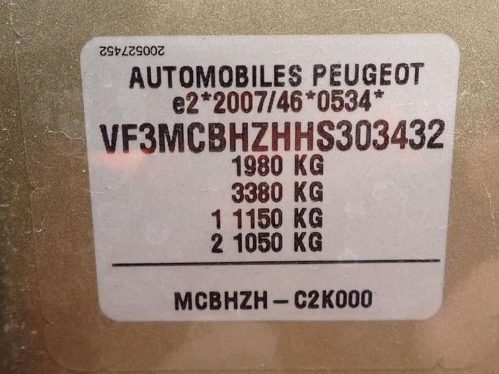 Photo 15 VIN: VF3MCBHZHHS303432 - PEUGEOT 3008 