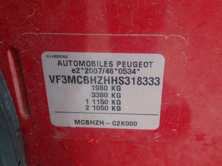 Photo 13 VIN: VF3MCBHZHHS318333 - PEUGEOT 3008 