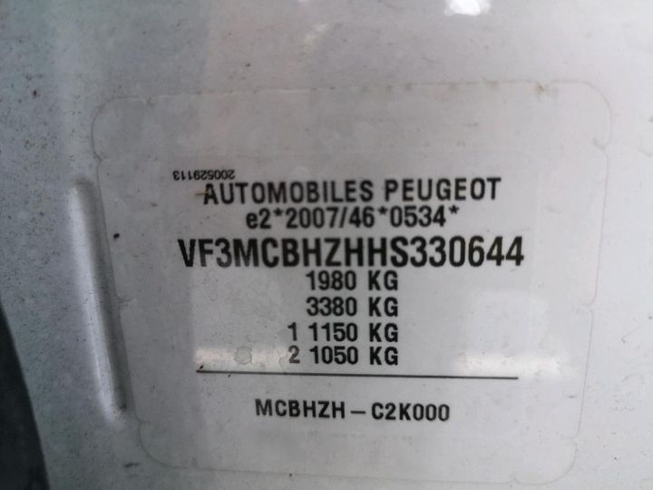 Photo 8 VIN: VF3MCBHZHHS330644 - PEUGEOT 3008 