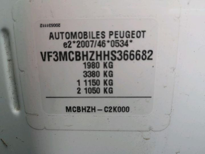 Photo 8 VIN: VF3MCBHZHHS366682 - PEUGEOT 3008 