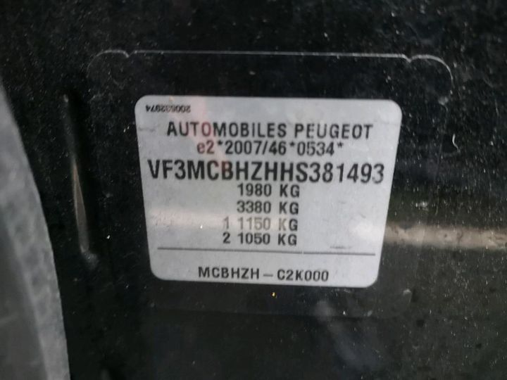 Photo 8 VIN: VF3MCBHZHHS381493 - PEUGEOT 3008 