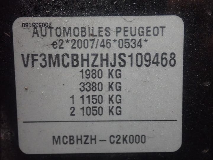 Photo 11 VIN: VF3MCBHZHJS109468 - PEUGEOT 3008 