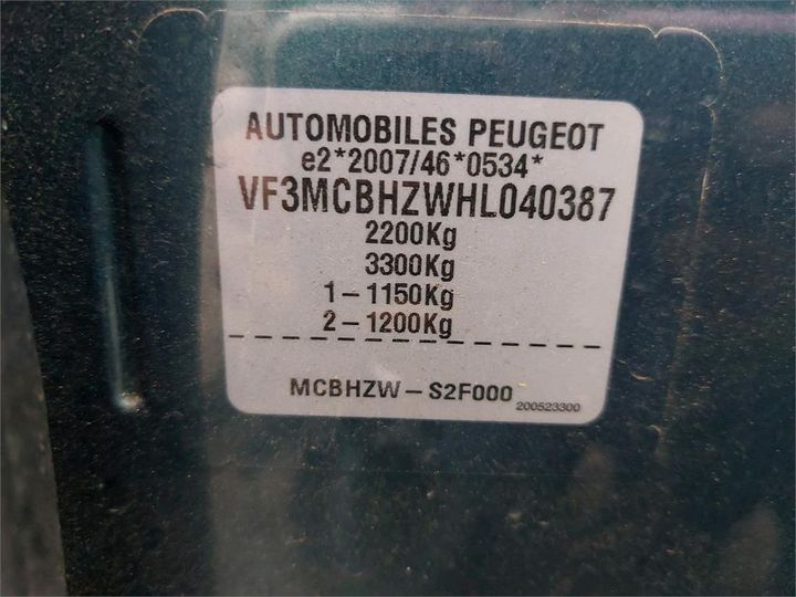 Photo 8 VIN: VF3MCBHZWHL040387 - PEUGEOT 5008 