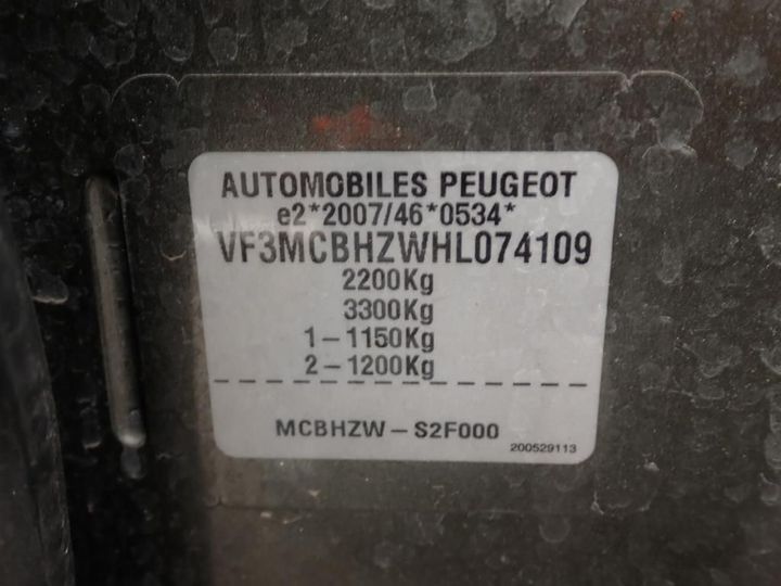 Photo 10 VIN: VF3MCBHZWHL074109 - PEUGEOT 5008 7S 