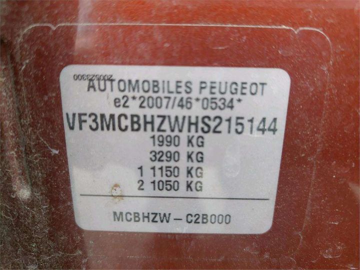 Photo 8 VIN: VF3MCBHZWHS215144 - PEUGEOT 3008 