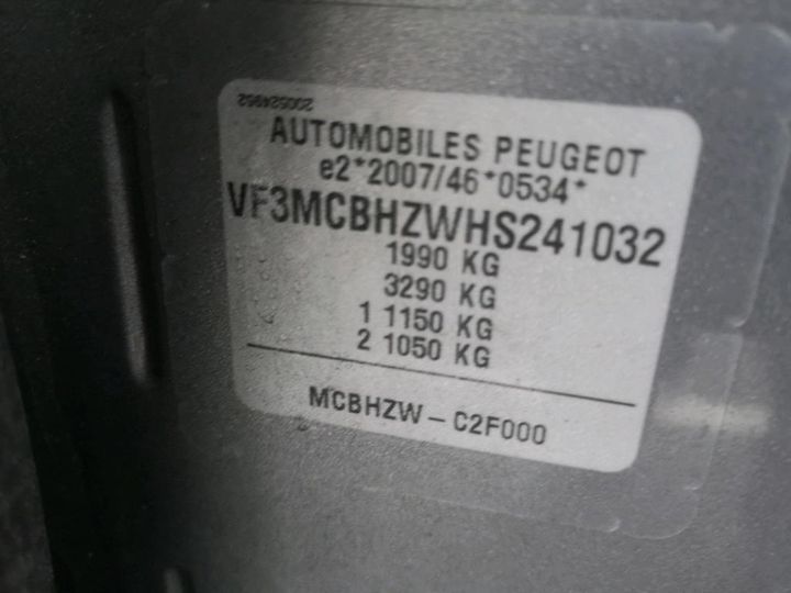 Photo 8 VIN: VF3MCBHZWHS241032 - PEUGEOT 3008 