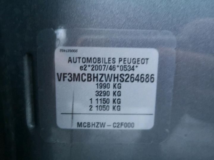 Photo 8 VIN: VF3MCBHZWHS264686 - PEUGEOT 3008 