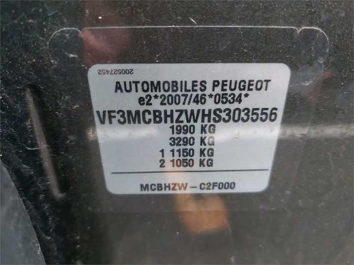 Photo 8 VIN: VF3MCBHZWHS303556 - PEUGEOT 3008 