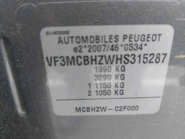 Photo 8 VIN: VF3MCBHZWHS315287 - PEUGEOT 3008 