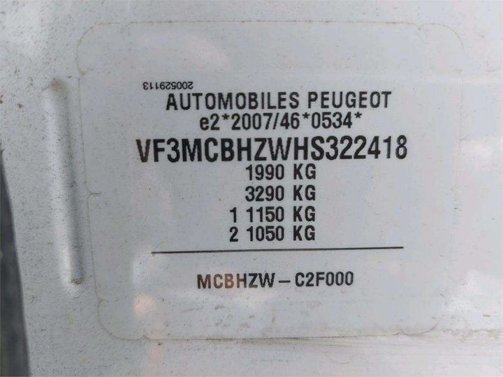 Photo 8 VIN: VF3MCBHZWHS322418 - PEUGEOT 3008 