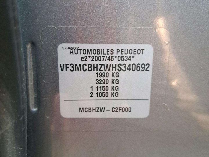 Photo 7 VIN: VF3MCBHZWHS340692 - PEUGEOT 3008 