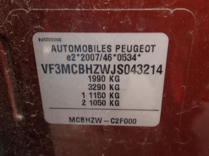 Photo 29 VIN: VF3MCBHZWJS043214 - PEUGEOT 3008 