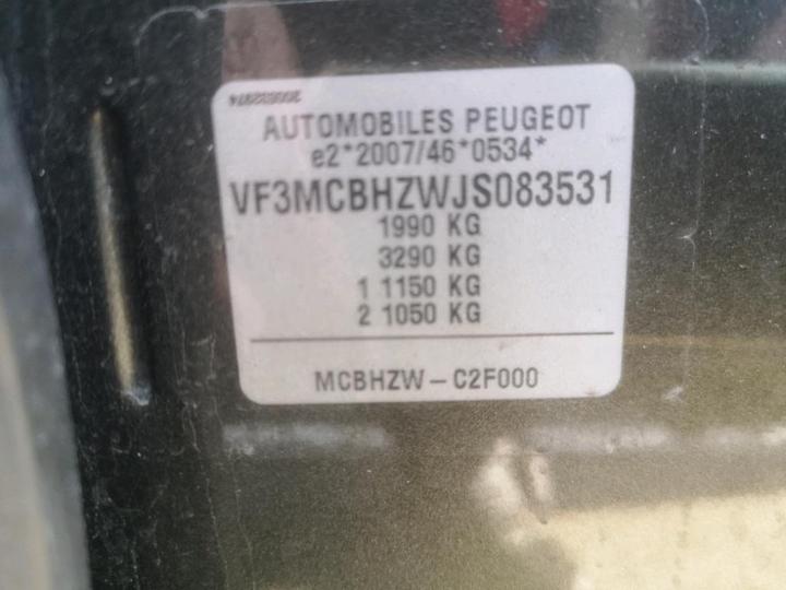 Photo 8 VIN: VF3MCBHZWJS083531 - PEUGEOT 3008 