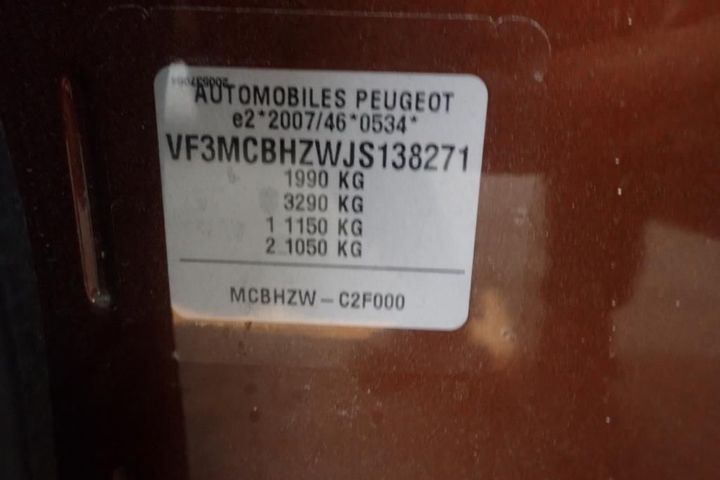 Photo 17 VIN: VF3MCBHZWJS138271 - PEUGEOT 3008 