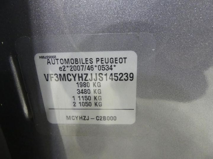 Photo 3 VIN: VF3MCYHZJJS145239 - PEUGEOT 3008 