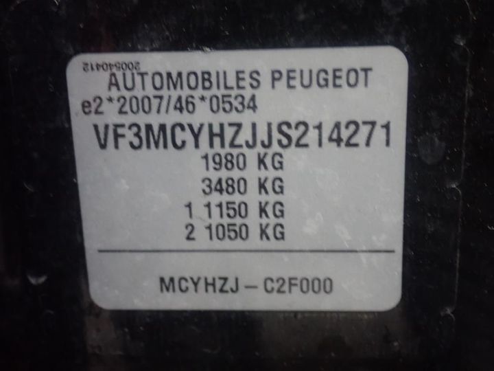 Photo 12 VIN: VF3MCYHZJJS214271 - PEUGEOT 3008 