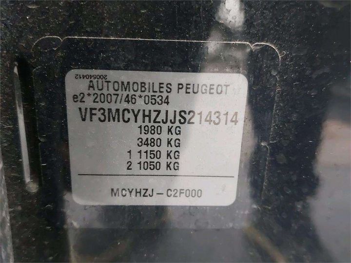 Photo 8 VIN: VF3MCYHZJJS214314 - PEUGEOT 3008 