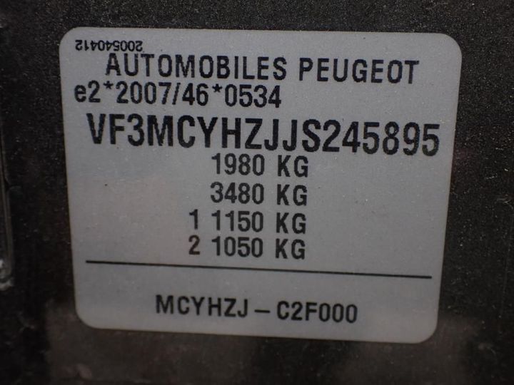 Photo 13 VIN: VF3MCYHZJJS245895 - PEUGEOT 3008 