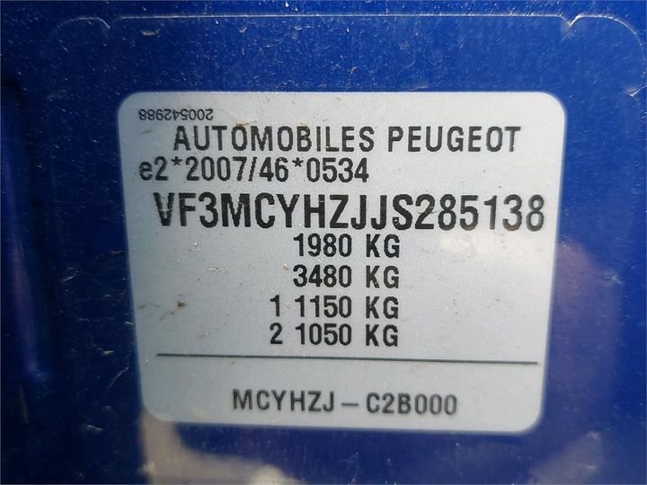 Photo 8 VIN: VF3MCYHZJJS285138 - PEUGEOT 3008 