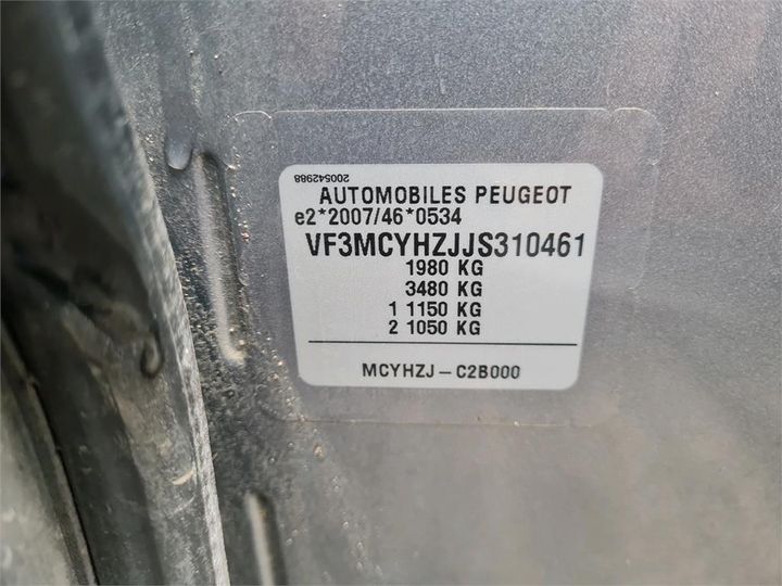 Photo 4 VIN: VF3MCYHZJJS310461 - PEUGEOT 3008 