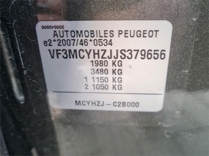 Photo 4 VIN: VF3MCYHZJJS379656 - PEUGEOT 3008 